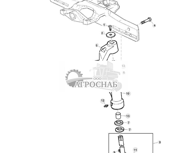 КОЛЕНО ПЕРЕДНЕГО МОСТА И ШИП КУЛАКА - ST305217 377.jpg